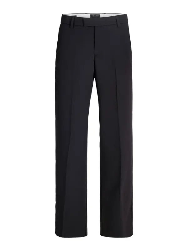 Jack & Jones Plus Jack & Jones Plus Hlače na rob 'JPSTBILL TOBY'  črna
