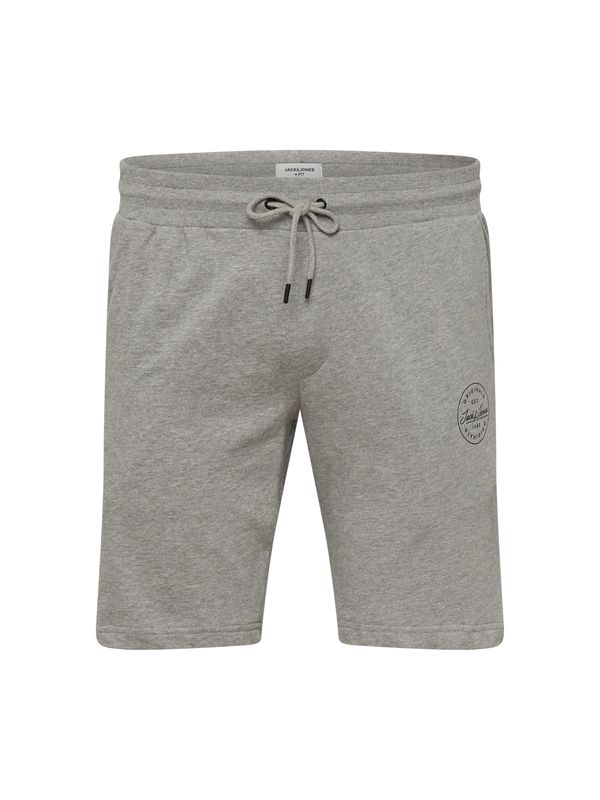 Jack & Jones Plus Jack & Jones Plus Hlače 'Shark'  pegasto siva / črna