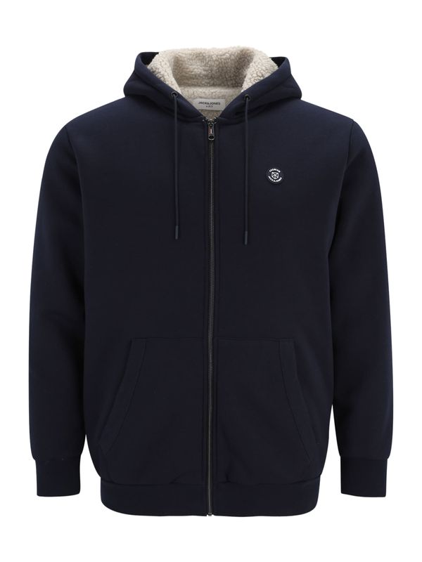 Jack & Jones Plus Jack & Jones Plus Jopa na zadrgo 'JPRBLUMason'  mornarska