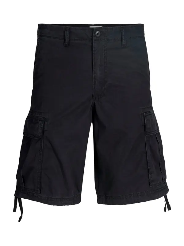 Jack & Jones Plus Jack & Jones Plus Kargo hlače 'JPSTCole Frank'  črna
