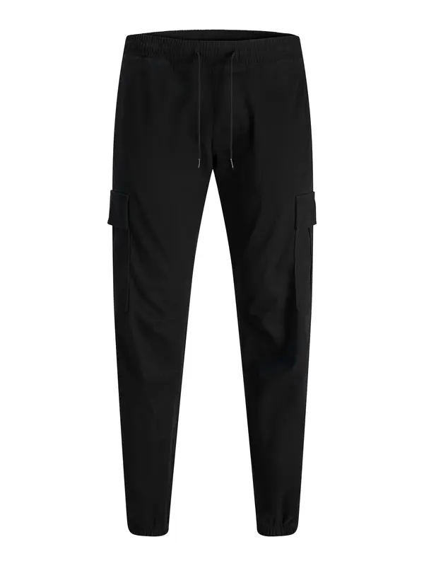 Jack & Jones Plus Jack & Jones Plus Kargo hlače 'JPStkane Dylan'  črna