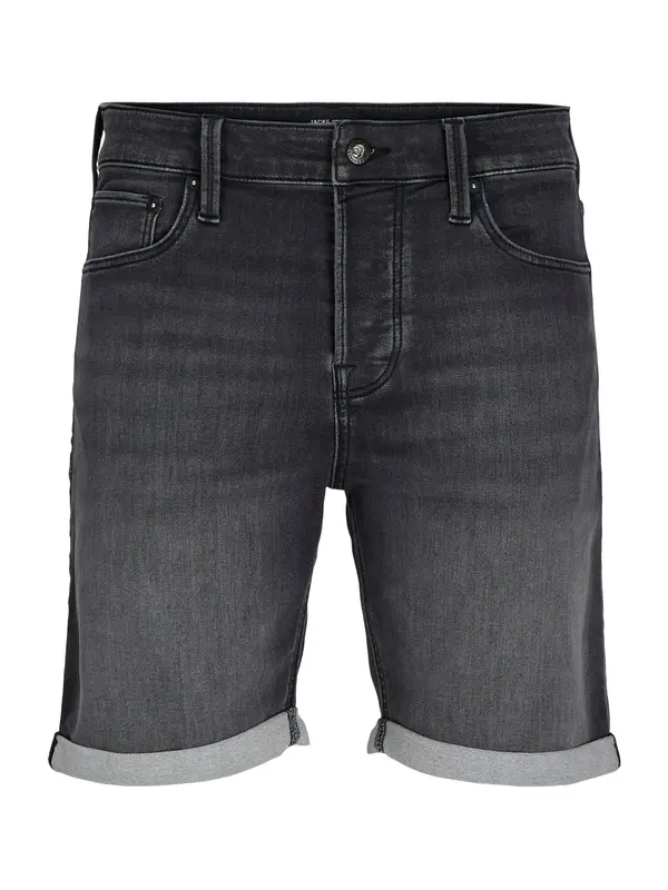 Jack & Jones Plus Jack & Jones Plus Kavbojke 'JJIRick JJIcon'  črn denim