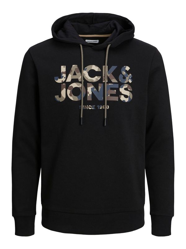 Jack & Jones Plus Jack & Jones Plus Majica  bež / temno modra / rjava / črna