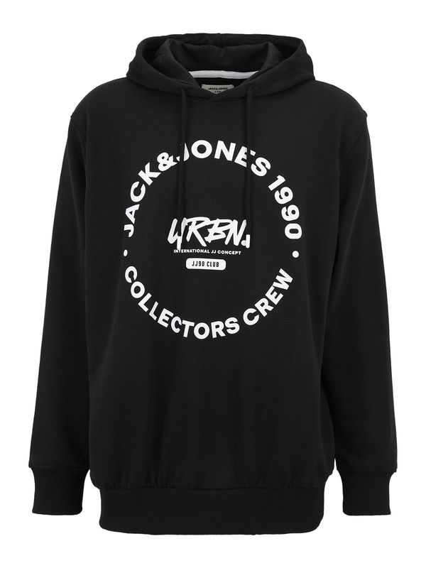 Jack & Jones Plus Jack & Jones Plus Majica  črna / bela