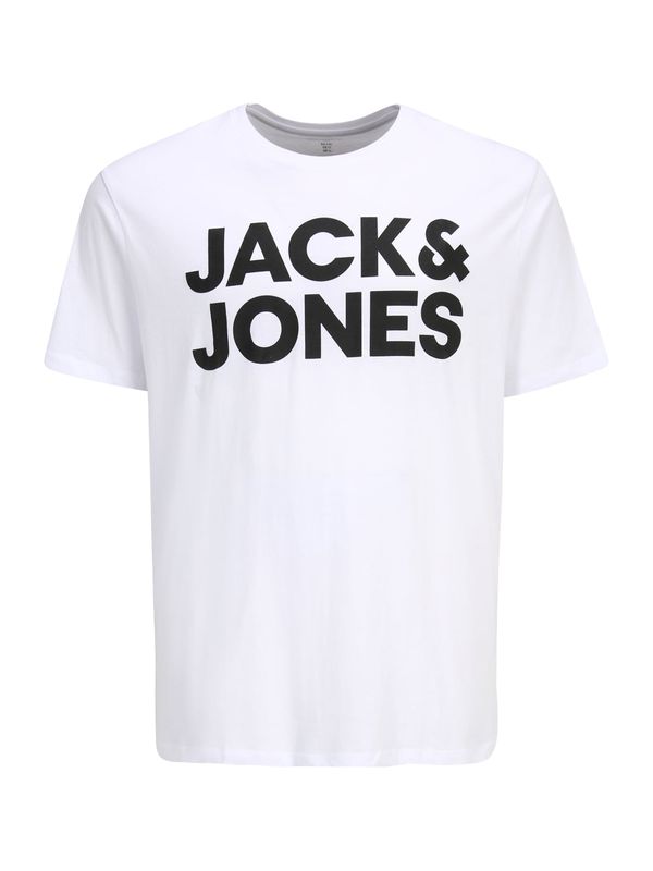 Jack & Jones Plus Jack & Jones Plus Majica  črna / bela