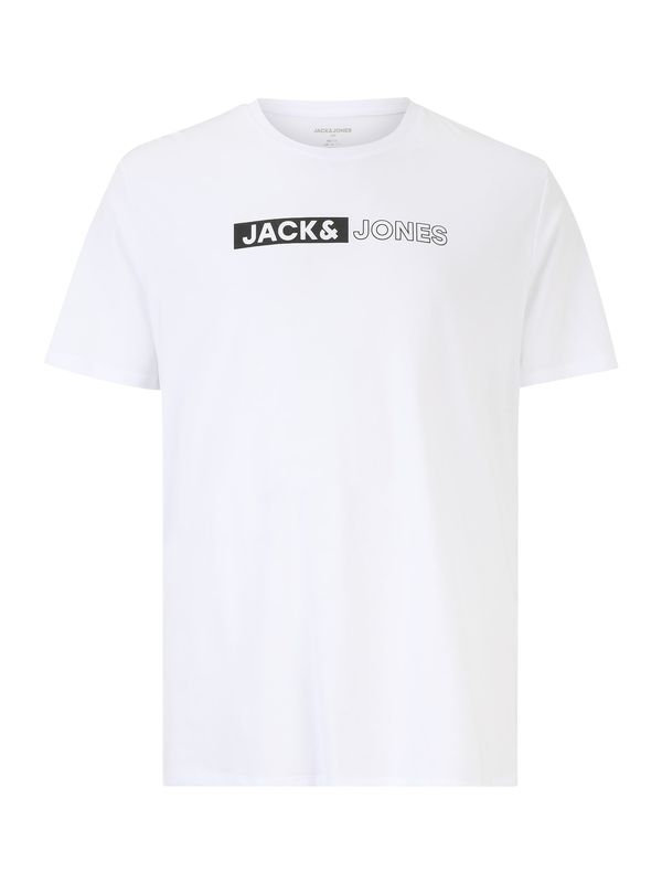 Jack & Jones Plus Jack & Jones Plus Majica  črna / bela