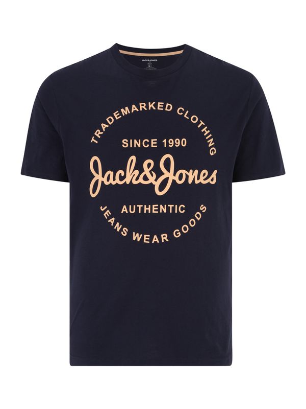 Jack & Jones Plus Jack & Jones Plus Majica 'FOREST'  mornarska / puder