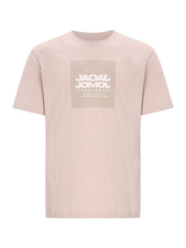 Jack & Jones Plus Jack & Jones Plus Majica 'JCOAERO'  kremna / pesek / bela