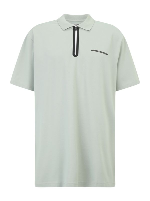 Jack & Jones Plus Jack & Jones Plus Majica 'JCOFUSION'  pastelno zelena / črna
