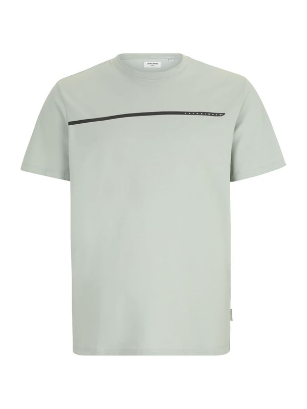 Jack & Jones Plus Jack & Jones Plus Majica 'JCOFUSION'  pastelno zelena / temno zelena