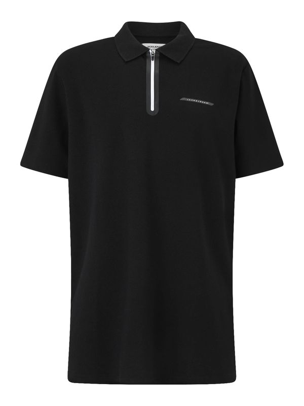 Jack & Jones Plus Jack & Jones Plus Majica 'JCOFUSION'  siva / črna