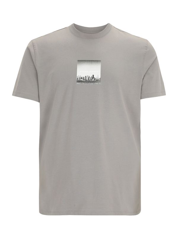 Jack & Jones Plus Jack & Jones Plus Majica 'JCOPACER'  siva / svetlo siva / temno siva / bela