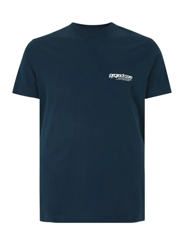 Jack & Jones Plus Jack & Jones Plus Majica 'JCOUNION'  temno modra / bela