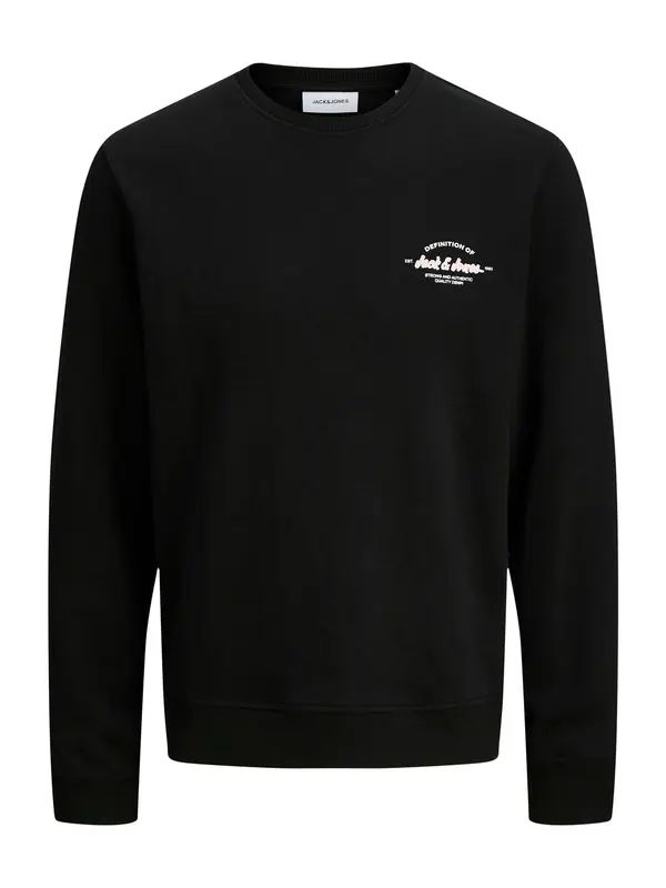 Jack & Jones Plus Jack & Jones Plus Majica 'JJBrandon'  črna / bela
