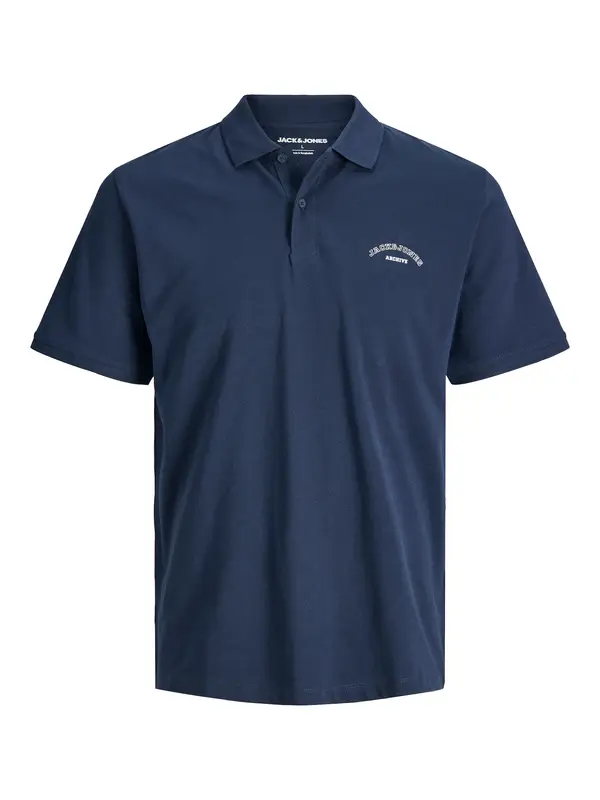 Jack & Jones Plus Jack & Jones Plus Majica 'JJCollege'  mornarska