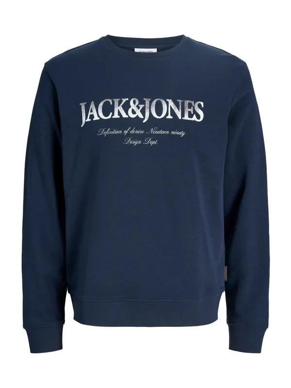 Jack & Jones Plus Jack & Jones Plus Majica 'JJDevin Daytona'  mornarska / bela