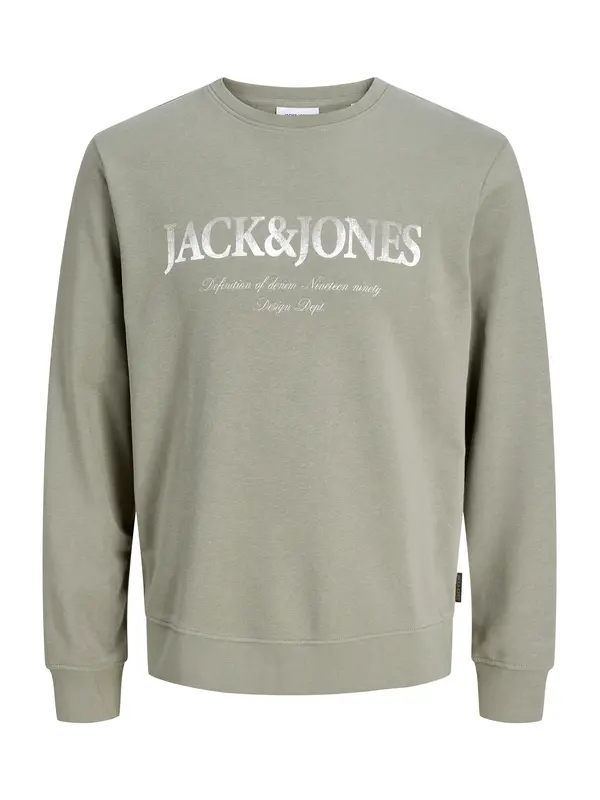 Jack & Jones Plus Jack & Jones Plus Majica 'JJDevin Daytona'  oliva / bela