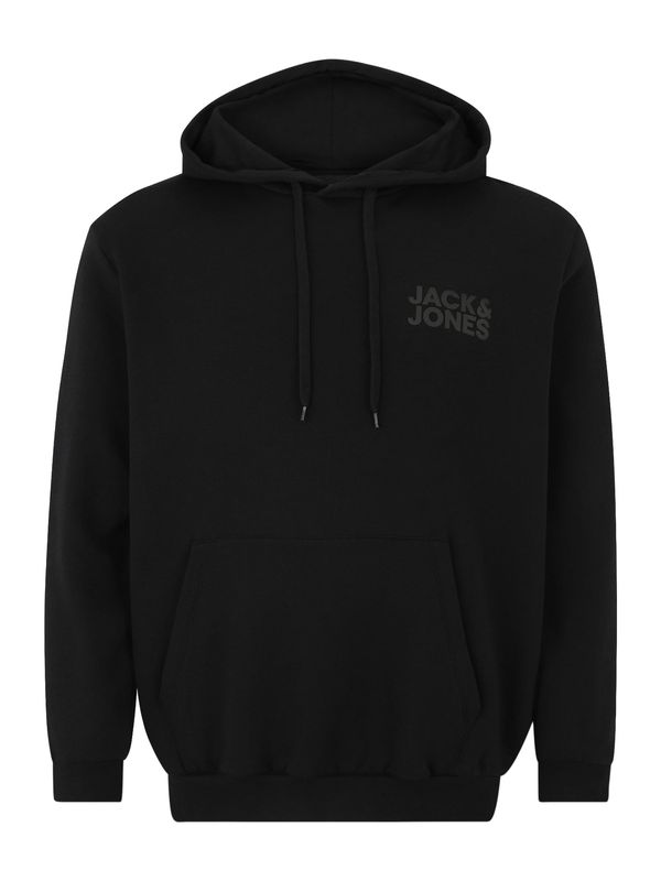 Jack & Jones Plus Jack & Jones Plus Majica 'JJECORP'  siva / črna