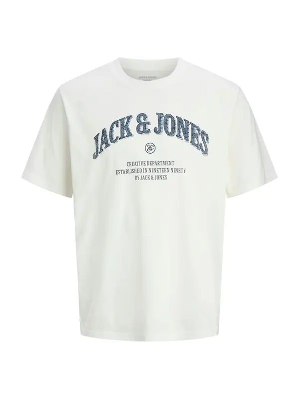 Jack & Jones Plus Jack & Jones Plus Majica 'JJEDenver'  marine / bela