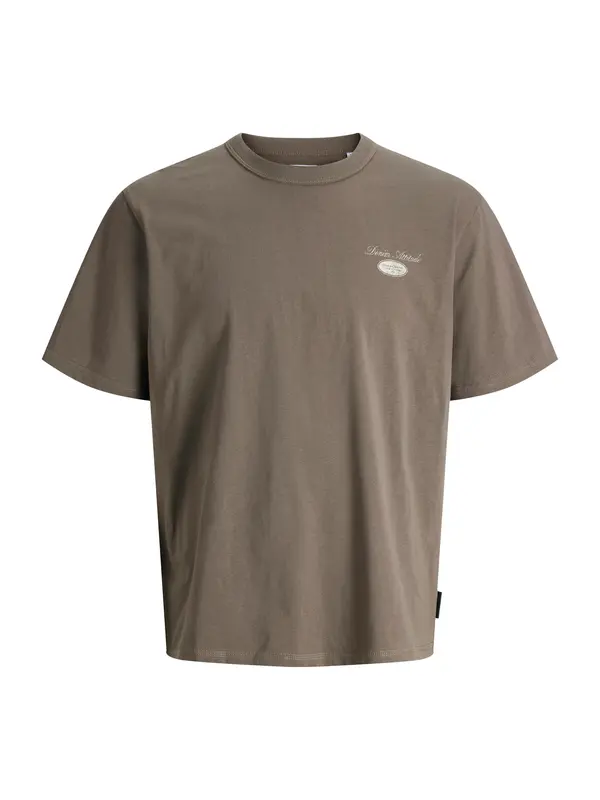 Jack & Jones Plus Jack & Jones Plus Majica 'JJEDOVER'  siva / barva blata