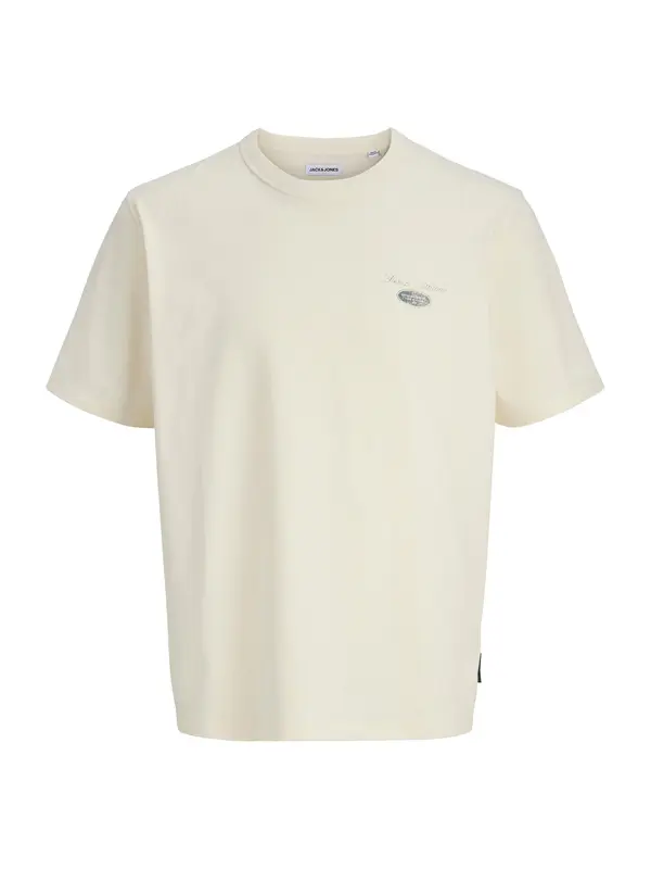 Jack & Jones Plus Jack & Jones Plus Majica 'JJEDover'  siva / bela