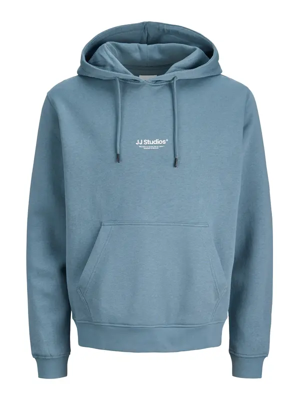 Jack & Jones Plus Jack & Jones Plus Majica 'JJESOHO'  golobje modra / bela