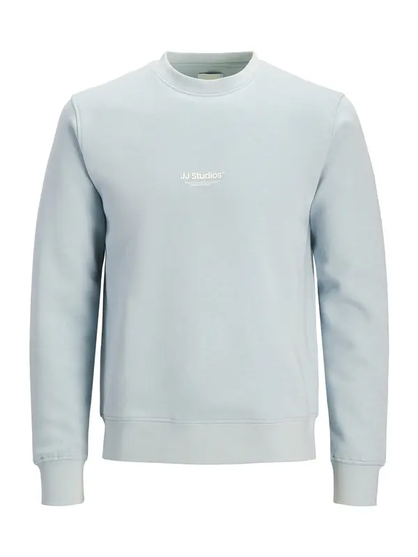 Jack & Jones Plus Jack & Jones Plus Majica 'JJESoho'  pastelno modra / bela