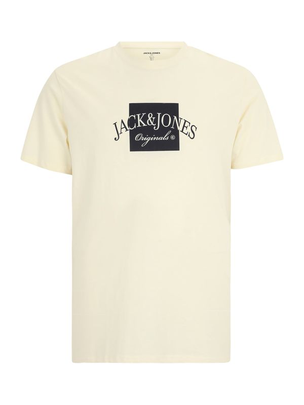 Jack & Jones Plus Jack & Jones Plus Majica 'JORBOSTON'  črna / volneno bela