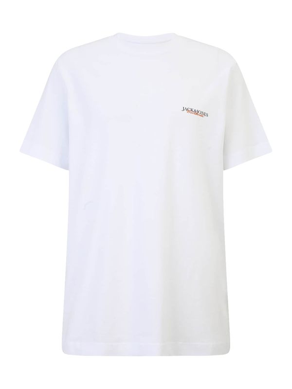 Jack & Jones Plus Jack & Jones Plus Majica 'JORBOSTON'  golobje modra / jastog / črna / bela