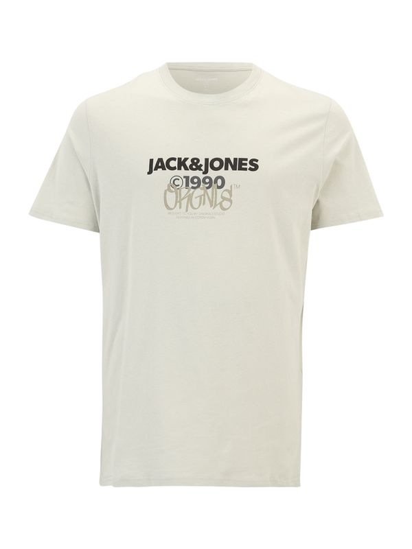 Jack & Jones Plus Jack & Jones Plus Majica 'JORBUSHWICK'  siva / svetlo siva / črna