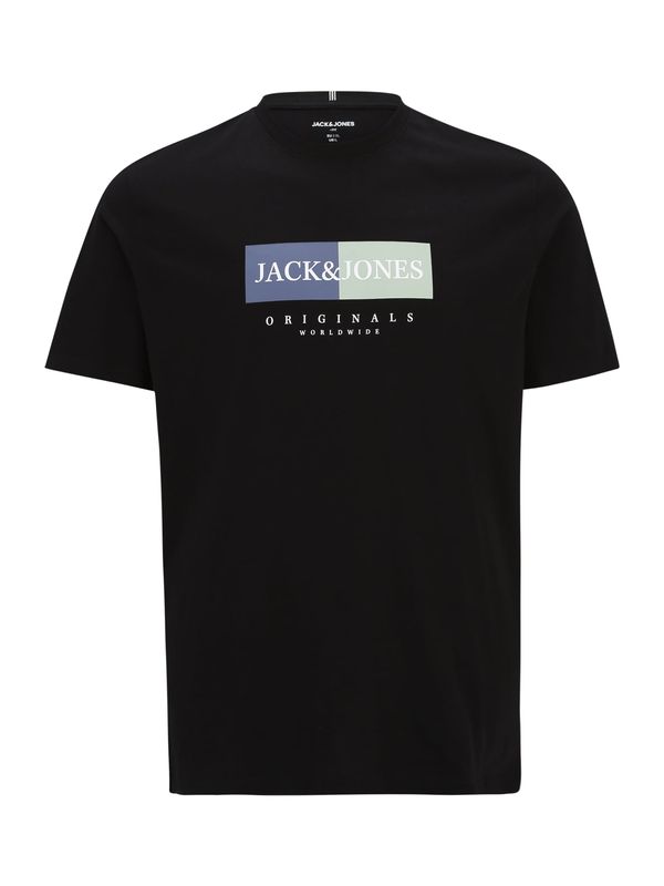 Jack & Jones Plus Jack & Jones Plus Majica 'JORFREDERIKSBERG'  bež / marine / črna