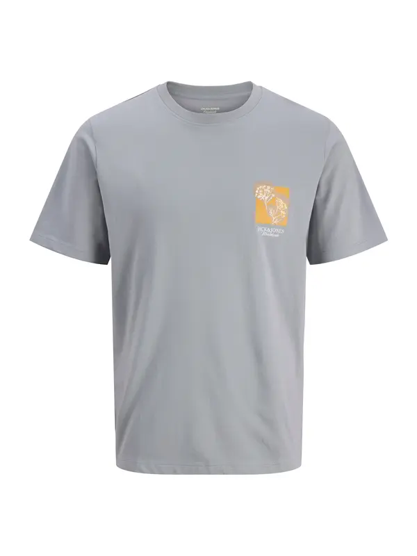 Jack & Jones Plus Jack & Jones Plus Majica 'JORMONTAUK'  dimno modra / oranžna