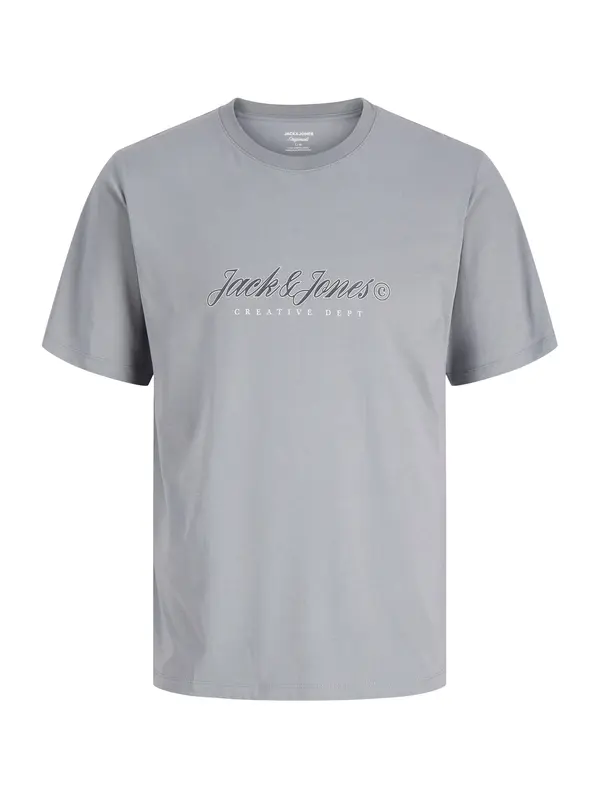 Jack & Jones Plus Jack & Jones Plus Majica 'JORMontauk'  golobje modra / siva