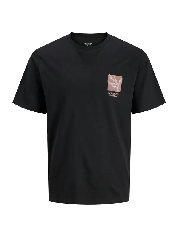 Jack & Jones Plus Jack & Jones Plus Majica 'JORMONTAUK'  rjava / črna