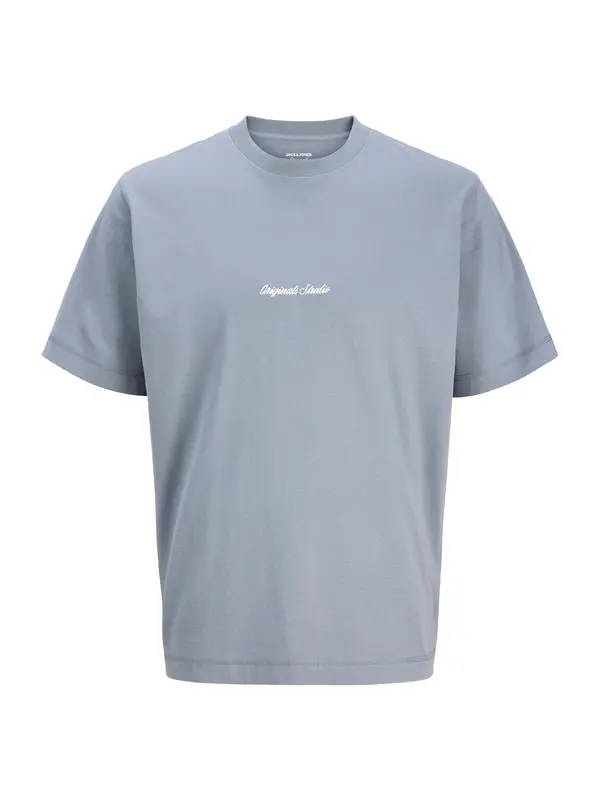 Jack & Jones Plus Jack & Jones Plus Majica 'JORNorrebro'  dimno modra / bela
