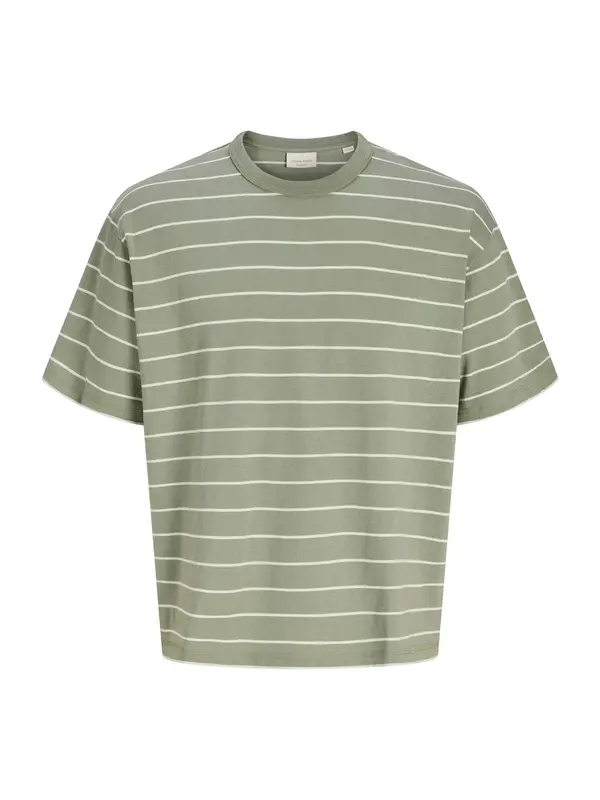Jack & Jones Plus Jack & Jones Plus Majica 'JORSAVONA'  žad / bela