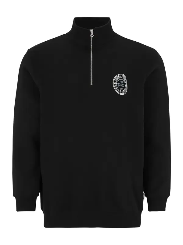 Jack & Jones Plus Jack & Jones Plus Majica 'JORYORK'  črna / bela
