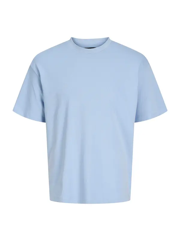 Jack & Jones Plus Jack & Jones Plus Majica 'JPRBLASummer'  svetlo modra / volneno bela