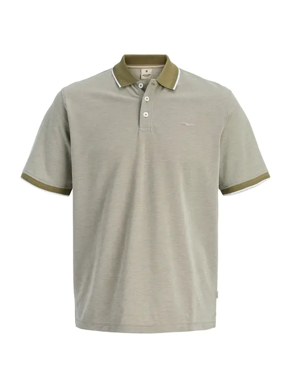 Jack & Jones Plus Jack & Jones Plus Majica 'JPRBLUALVES'  oliva / bela