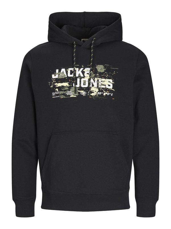 Jack & Jones Plus Jack & Jones Plus Majica  kaki / pastelno zelena / črna / bela