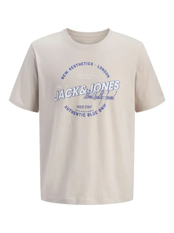 Jack & Jones Plus Jack & Jones Plus Majica  kit / modra / bela