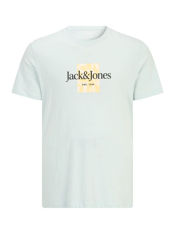 Jack & Jones Plus Jack & Jones Plus Majica 'LAFAYETTE'  svetlo rumena / meta / črna