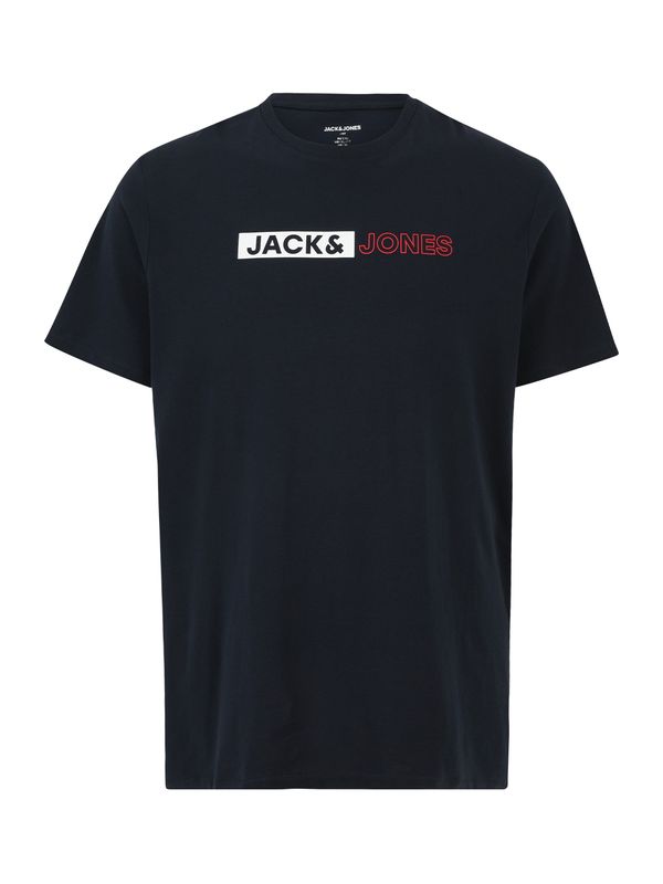 Jack & Jones Plus Jack & Jones Plus Majica  marine / rdeča / bela