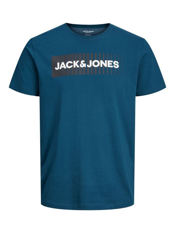 Jack & Jones Plus Jack & Jones Plus Majica  modra / črna / bela