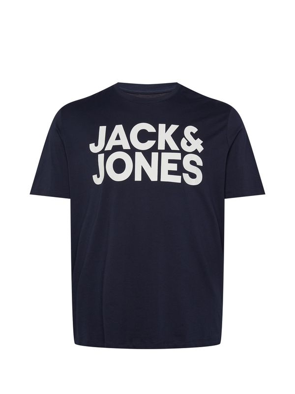 Jack & Jones Plus Jack & Jones Plus Majica  mornarska / bela