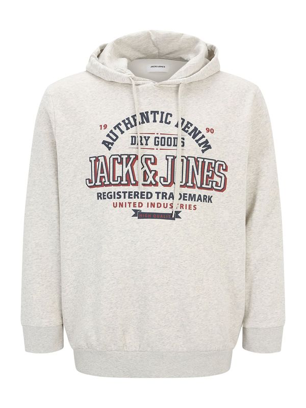 Jack & Jones Plus Jack & Jones Plus Majica  mornarska / rjasto rjava / pegasto bela