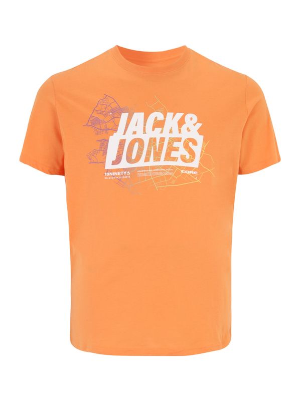 Jack & Jones Plus Jack & Jones Plus Majica  oranžna / bela