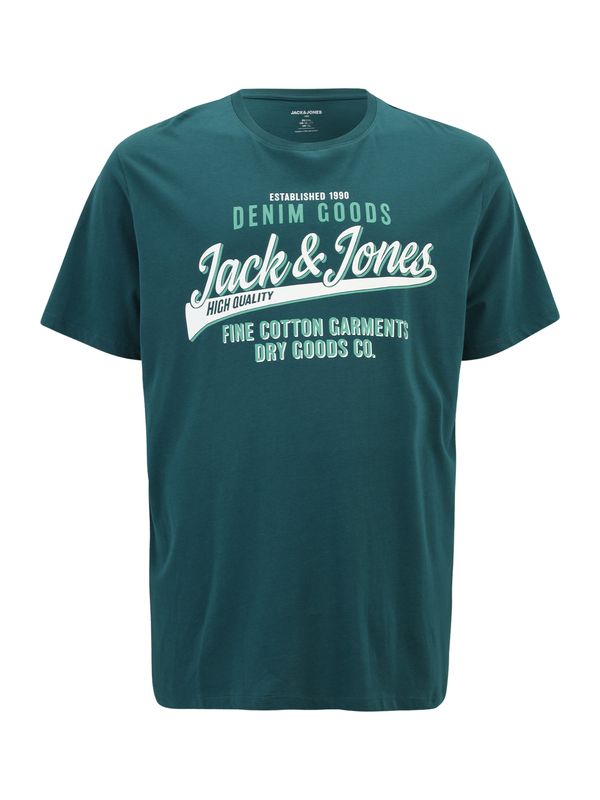 Jack & Jones Plus Jack & Jones Plus Majica  smaragd / jelka / bela