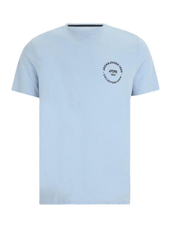 Jack & Jones Plus Jack & Jones Plus Majica  svetlo modra / črna