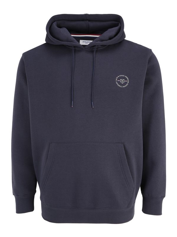 Jack & Jones Plus Jack & Jones Plus Majica  temno modra / bela